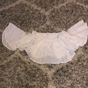 Surf gypsy boho off shoulder top